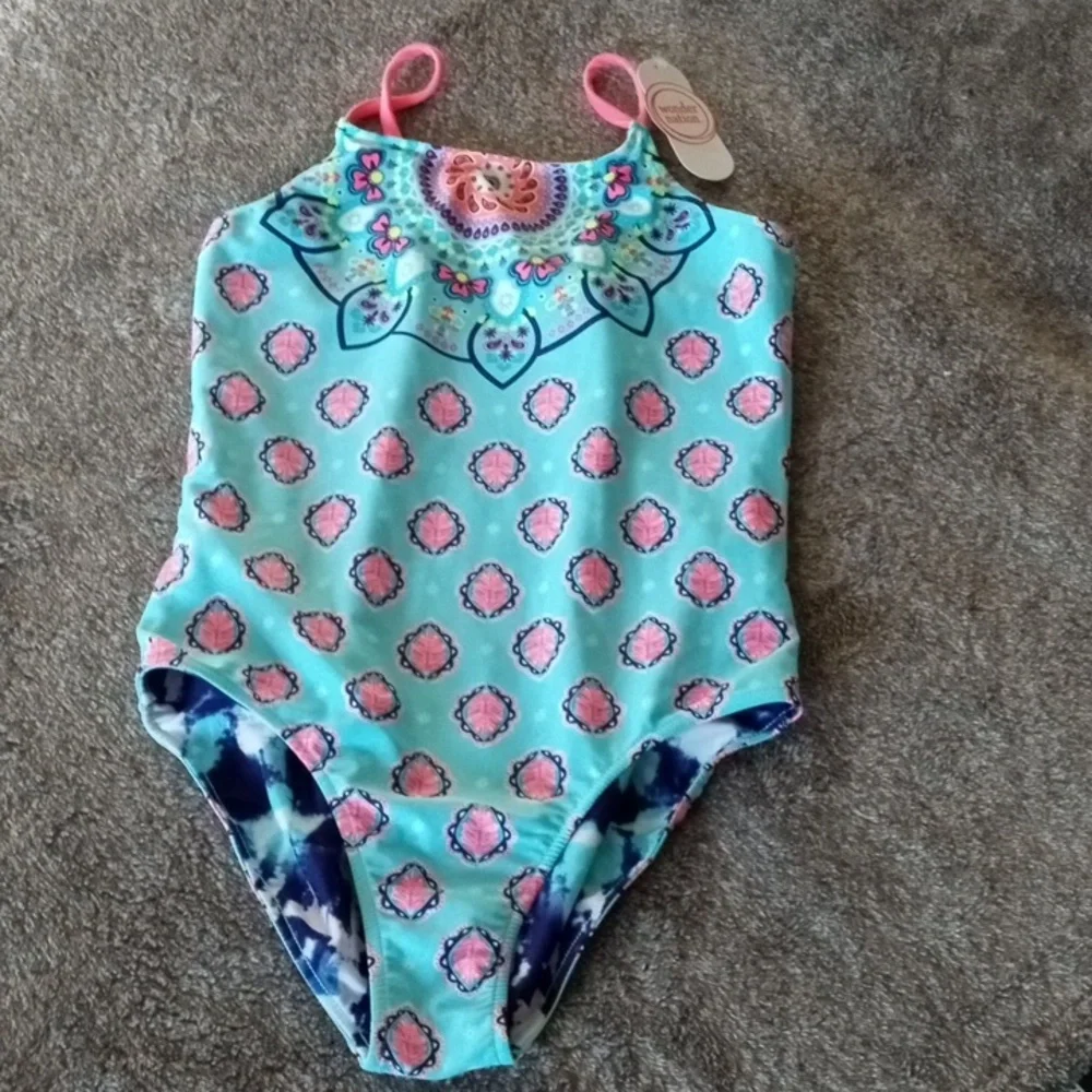 Wonder Nation reversible swimsuit NWT